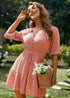 Boho Polka Dot Mini Dress Helena